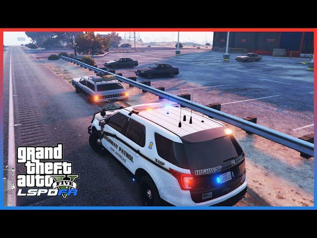 Highway Patrol Traffic Stops | GTA 5 Lincoln Courter LSPDFR 2 San Andreas Highway Patrol Roleplay