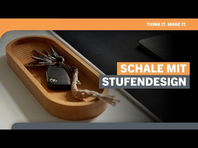 Moderne Holzschale fräsen – Stilvolles Stufendesign mit der STEPCRAFT M.700