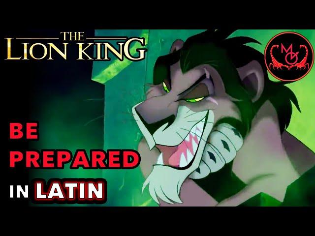 "Be Prepared" in Latin! Lion King "Duce Mē" (lyrics: Stefano Vittori)