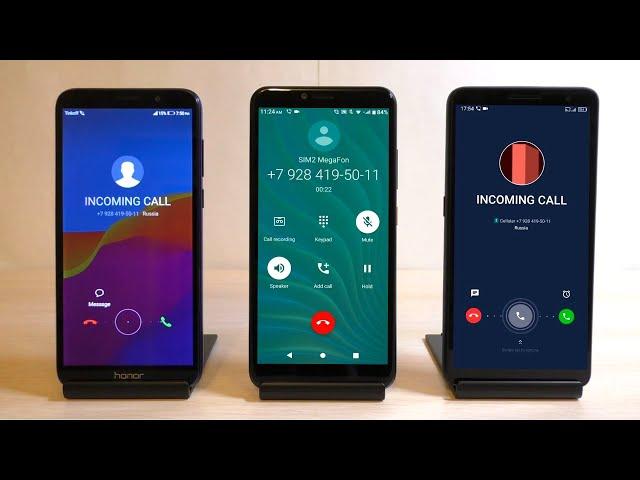 Honor vs HTC vs Alcatel Incoming Calls