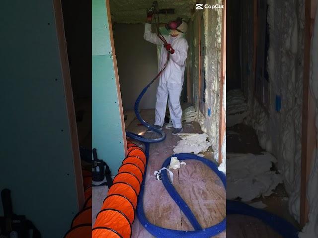 New addition ‼️ no matter how small is the job we do it right #energyefficiency  #sprayfoam  #home