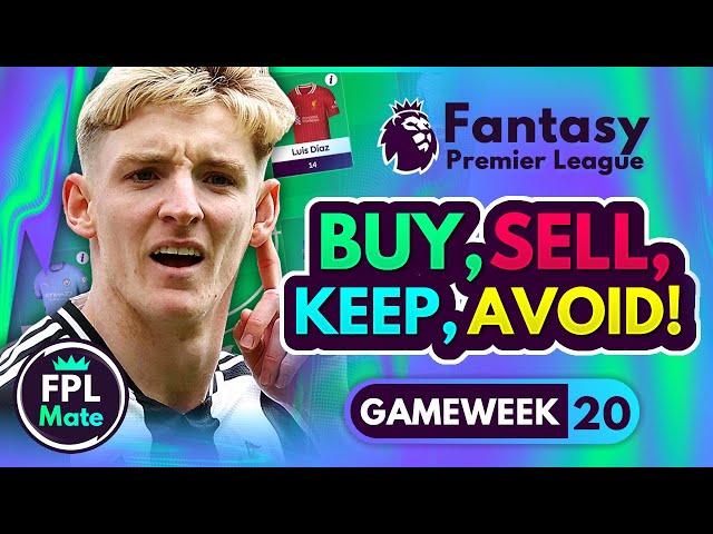 FPL GW20 TRANSFER TIPS! | Buy, Sell, Keep & Avoid for Gameweek 20 | Top Picks Tier List 2024/25! ⭐