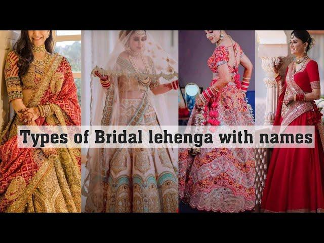 Latest and trendy Bridal lehenga with names|| THE TRENDY GIRL