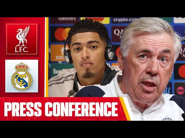 Jude Bellingham & Carlo Ancelotti Pre-Match Press Conference | Liverpool v Real Madrid