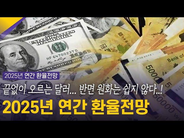 끝없이 오르는 달러… 반면 원화는 쉽지 않다..! | 2025년 연간 환율전망 | 환율똑톡