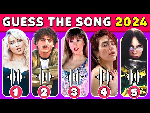 GUESS THE SONG  2024 Most Popular Songs  Music Quiz