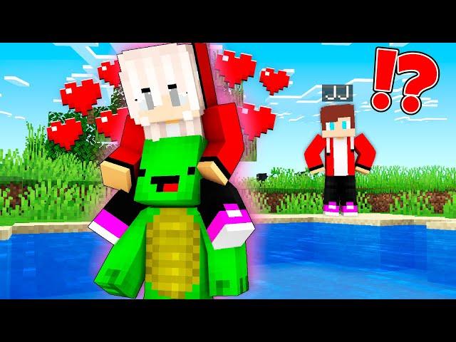 Why is JJ TRYING to Get RID OF Mikey GIRL in Minecraft Challenge - Maizen