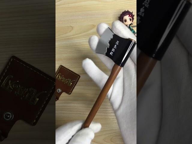 Demon Slayer Anime Peripheral Unboxing Tanjiro Axe Model