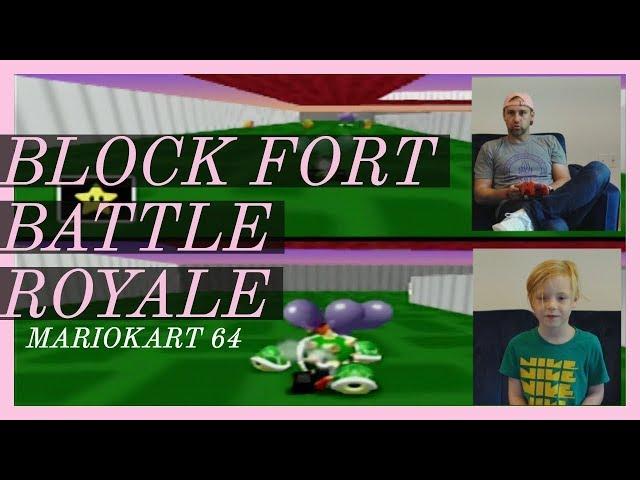 Block Fort Battle - MarioKart Nintendo 64 - Tarver Gaming