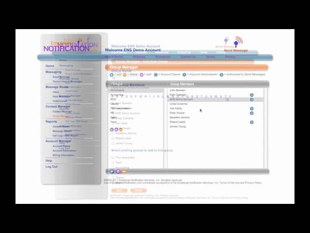 Employee Notification - Group Manager tutorial