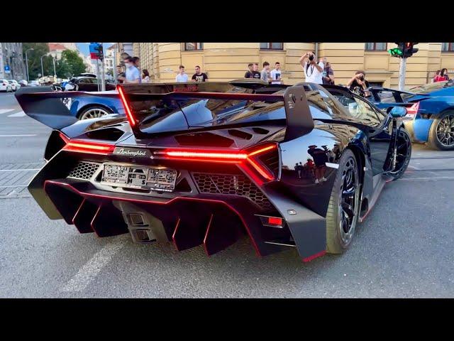 Lamborghini VENENO Roadster - DRIVING, CRAZY EXHAUST sound & revs (1 of  9 in the world)