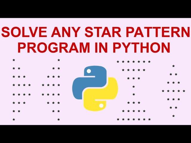 Solve any Star Pattern program in Python