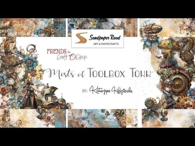 Mists of Toolbox Town Paper Collection | Craft O'Clock | Sandpaper Road