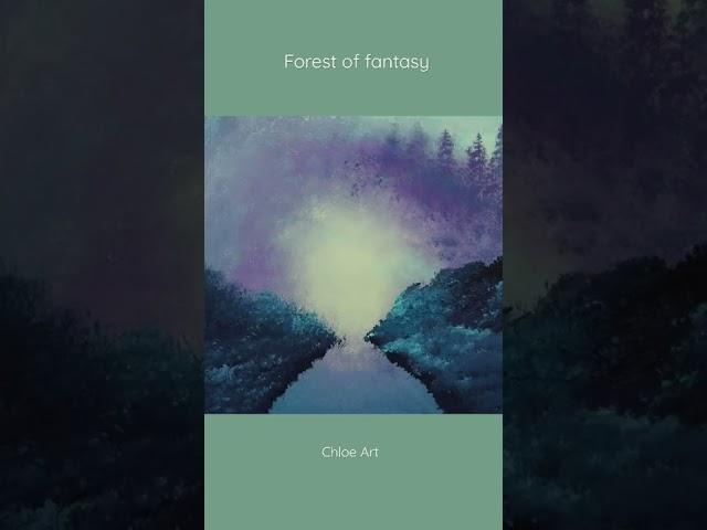 Forest Painting Hack #Shorts #paintingshorts