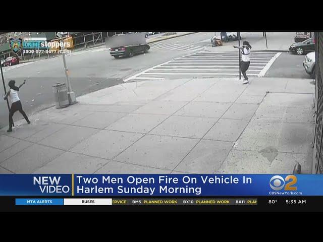 Men Seen Opening Fire On Harlem Street