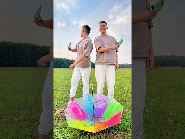 A very colorful RAINBOW tutorial with an umbrella️ RESULT? ⏳️