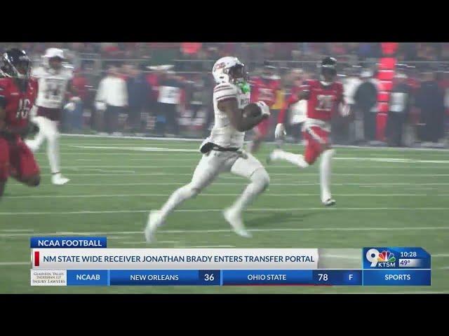 New Mexico State football wide receiver Jonathan Brady enters NCAA transfer portal