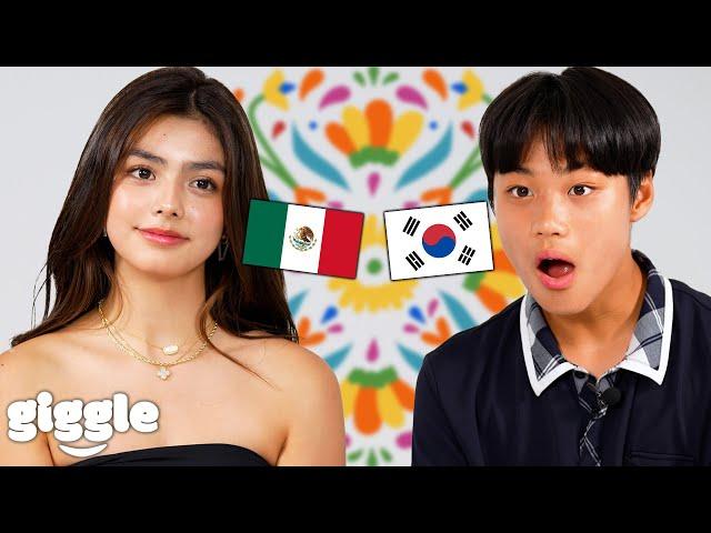 Korean Teens meet Beautiful Mexican Teen Girl For the First Time!