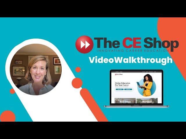 The CE Shop Video Walkthrough & HONEST Review [Real Estate Prelicening & Online Education]