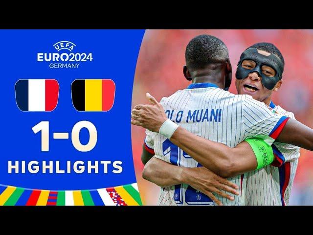 France 1-0 Belgium | All Goals & Highlights | EURO 2024