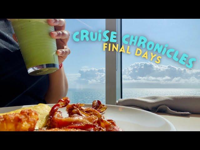 My first ever cruise  | Final days on Virgin voyages resilient lady | Chill vlog