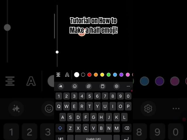 Tutorial on how to make a half emoji