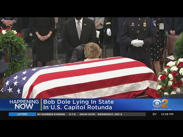 Bob Dole Lies In State At U.S. Capitol Rotunda