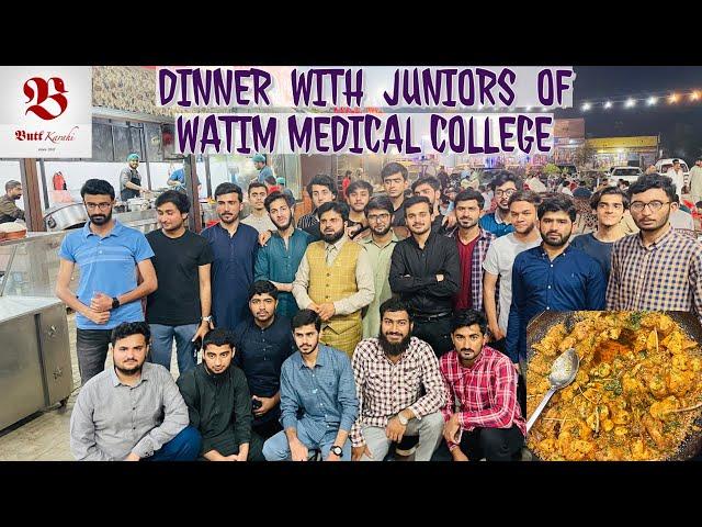 Treat Given By Seniors to Juniors of Watim Medical College in Butt Karahi T-Chowk