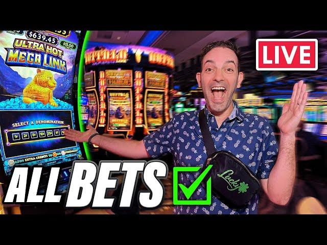  LIVE Casino Slots  All Bets Activated!!