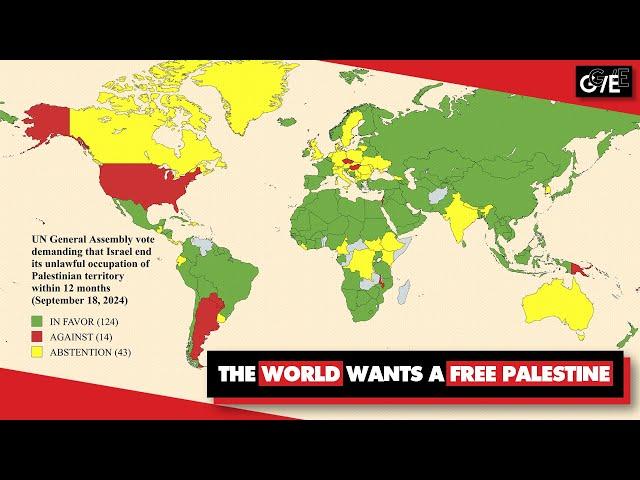 World demands end to Israel’s illegal occupation of Palestine, in landslide UN vote