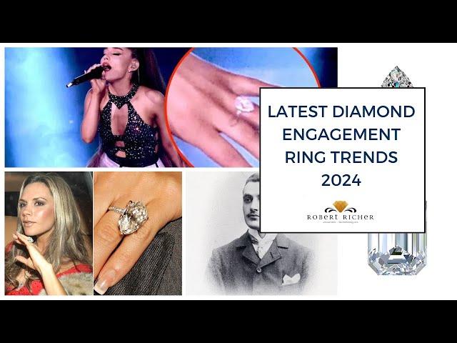 latest diamond engagement ring trends 2024