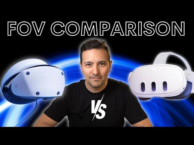 PSVR 2 VS QUEST 3: FOV COMPARISON - In Which VR Headset Do You See MORE?