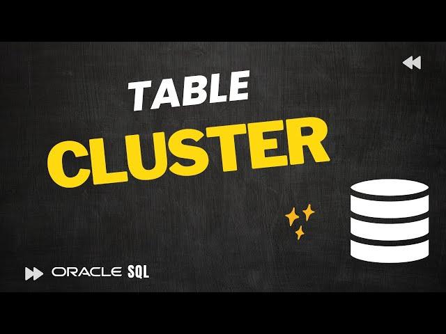How to create a Table Cluster, Cluster Key in Oracle Database | Oracle Live SQL