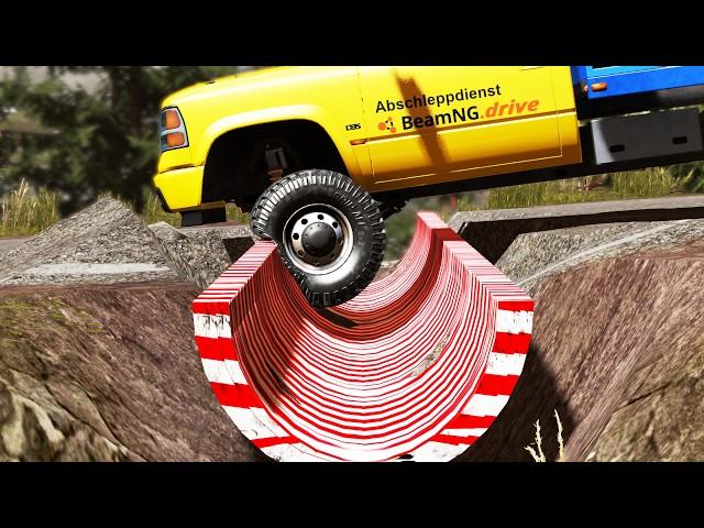 Cars vs Upside Down Speed Bumps #84 | BeamNG.DRIVE