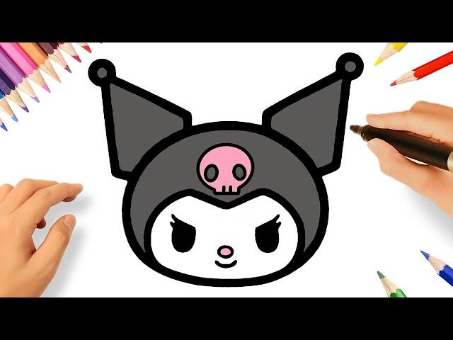 HOW TO DRAW KUROMI EASY 