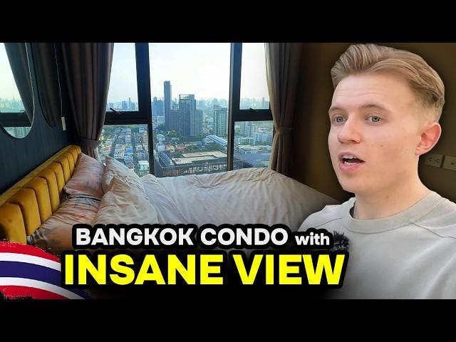 $500/Month city view condo tour Bangkok (Unbelievable!)