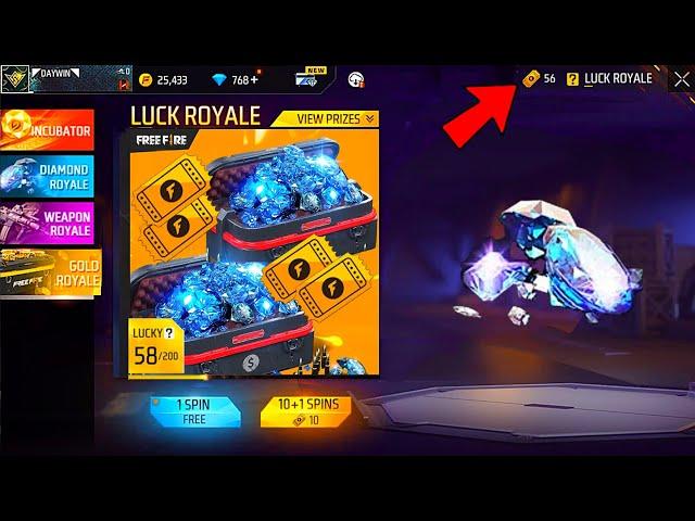 ONLY GOLD CARDS  SPIN NEW DIAMOND ROYALE  FREE FIRE