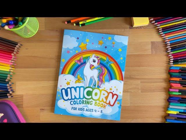 Unicorn Coloring Book: Fun Activity Colouring Book For Kids Ages 4 - 8 | Children Cute Notebook