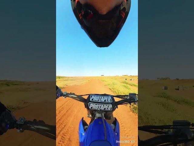 raw footage 2024 yz450f playing around the local track with insta360 X3