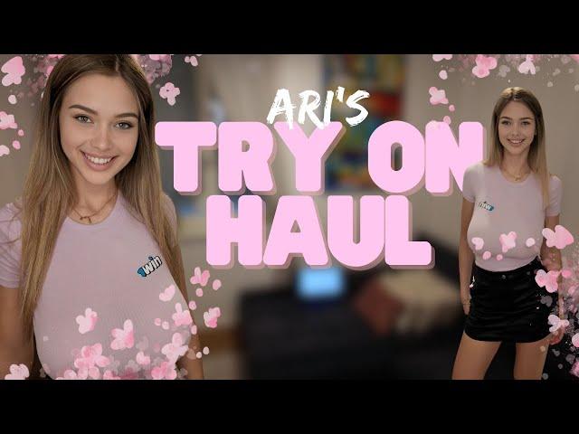 [4K] Clothing Haul With Ari | Splash Of Pink Transparent Try On (2024)