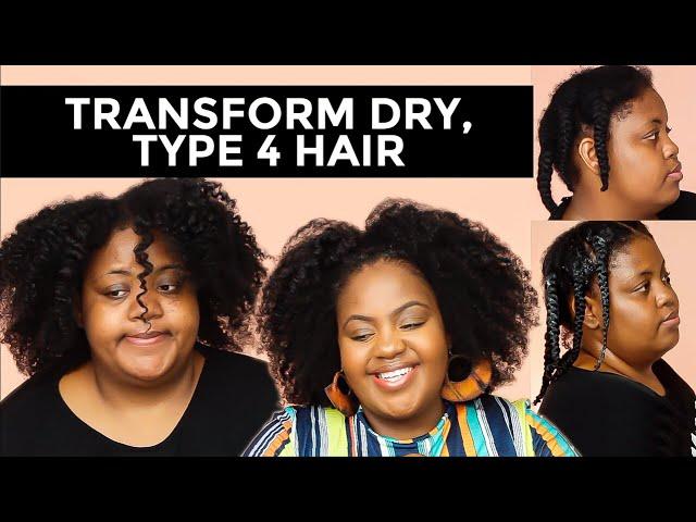 THESE PRODUCTS SAVED MY DRY HAIR! | Moisturizing TYPE 4 Natural Hair for Moisture & Length Retention