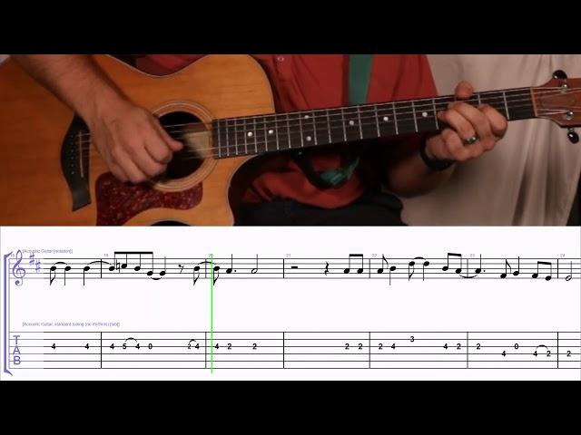 How to Play the Melody to You Wouldn't Cross the Street to Say Goodbye by Willie Nelson on Guitar