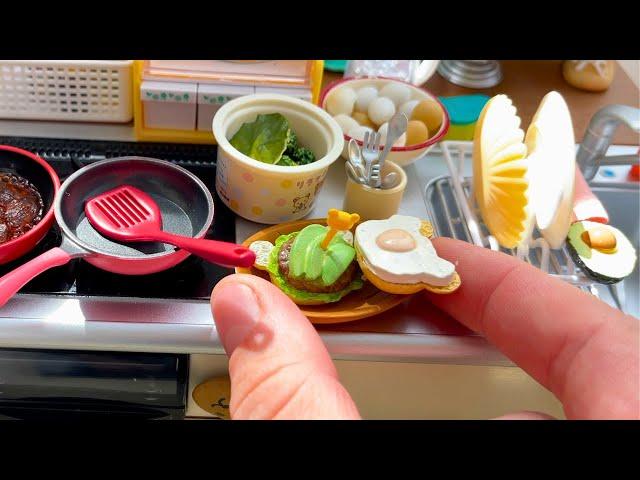 Re-ment mini kitchen set  ASMR  Miniature cooking compilation 