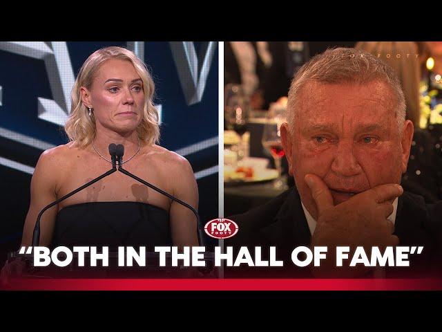 "Had to stop playing at 13" - Erin & Greg Phillips share POWERFUL moment  | Fox Footy