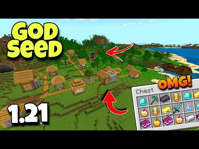 (God Seed) For Minecraft 1.21 Bedrock & Pocket Edition | Seed Minecraft 1.21 | Minecraft Seeds