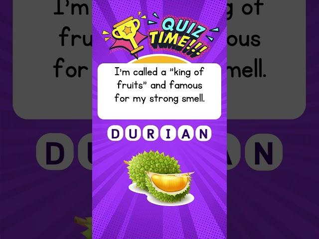 Guess the Fruit! Quiz Challenge