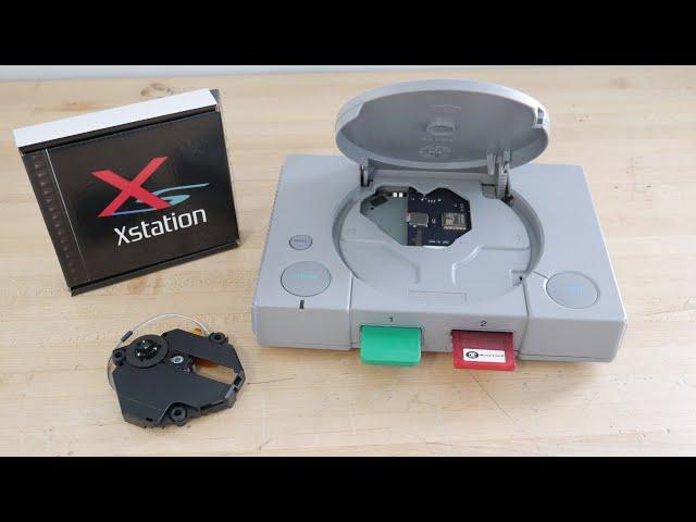 Playstation 1 Optical Disc Drive Emulator: Xstation | SD Card CD-ROM Replacement for PS1