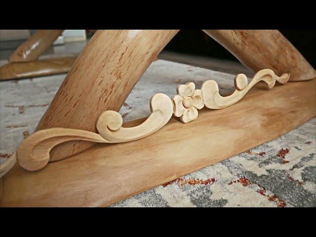 How to make decorative wood appliques for furniture - WoodCarving