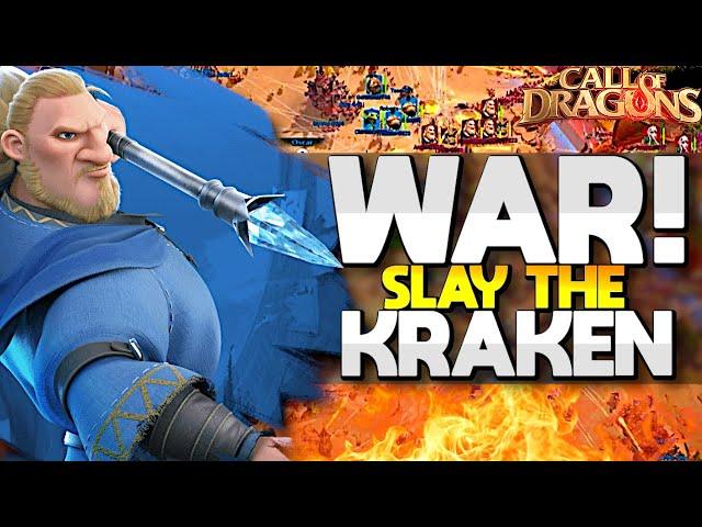 Battle vs Massive Kraken - Live Pass Opening Battle in Call of Dragons