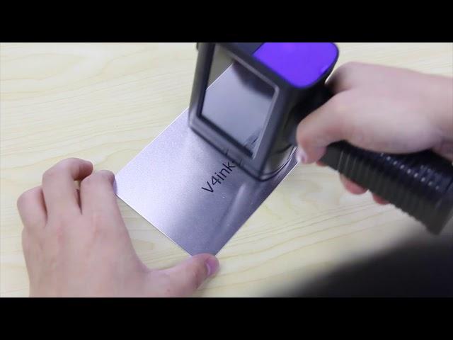 v4ink BENTSAI BT-HH6105B2 Handheld Inkjet Logo, Date, QR Code Printing Demo